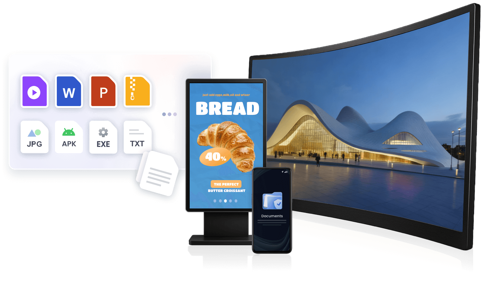 跨设备连接 {0} 内容管理与传输 {1}